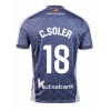 Real Sociedad Carlos Soler #18 Bortatröja 2025-26 Korta ärmar Real Sociedad Carlos Soler #18 Bortatröja 2025-26 Korta ärmar